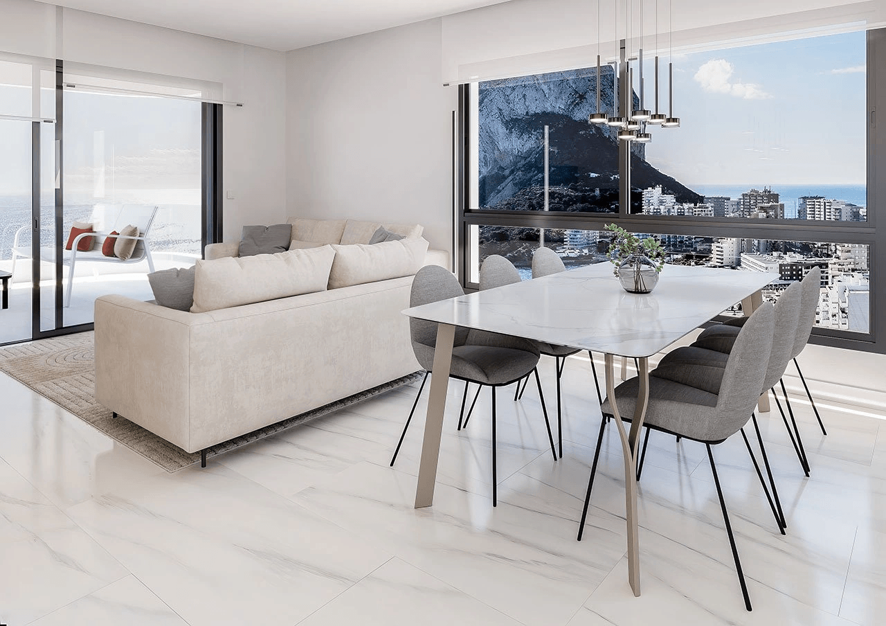 Maisonettes avec 3 chambres, 3 salles de bain, toit-terrasse, climatisation et vue sur la mer en première ligne de la plage