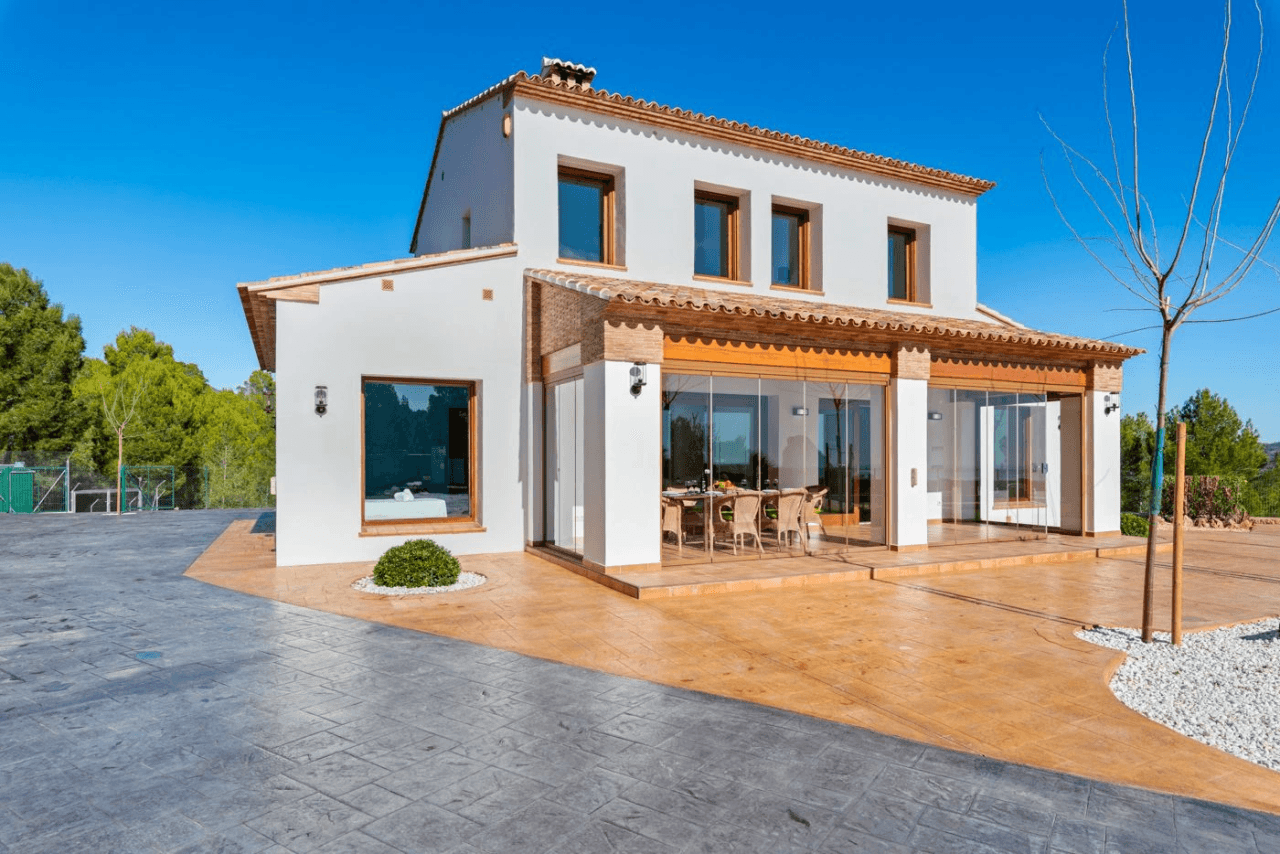 Belle finca avec vue sur la mer à vendre à Calpe