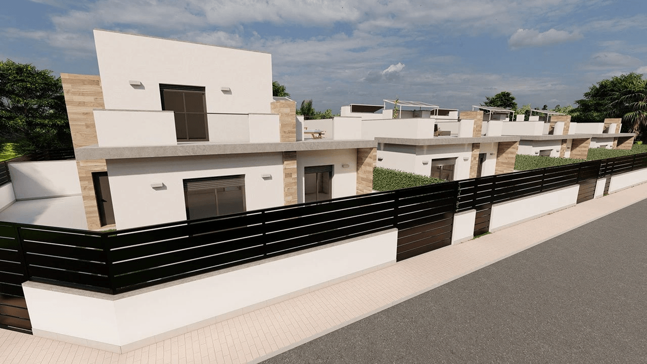 Villas modernas de 3 dormitorios y 3 baños con solario y piscina privada
