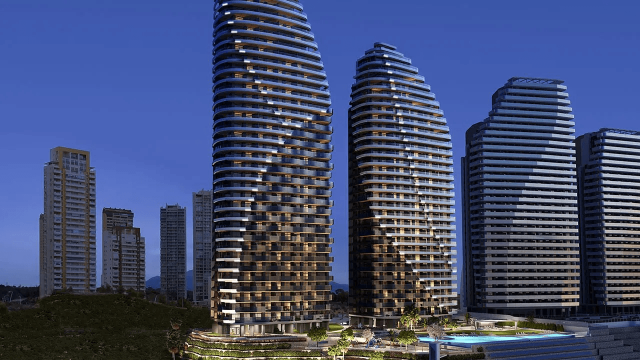 Appartements avec 3 chambres, 2 salles de bain, climatisation et vue sur la mer à seulement 100 m de la plage
