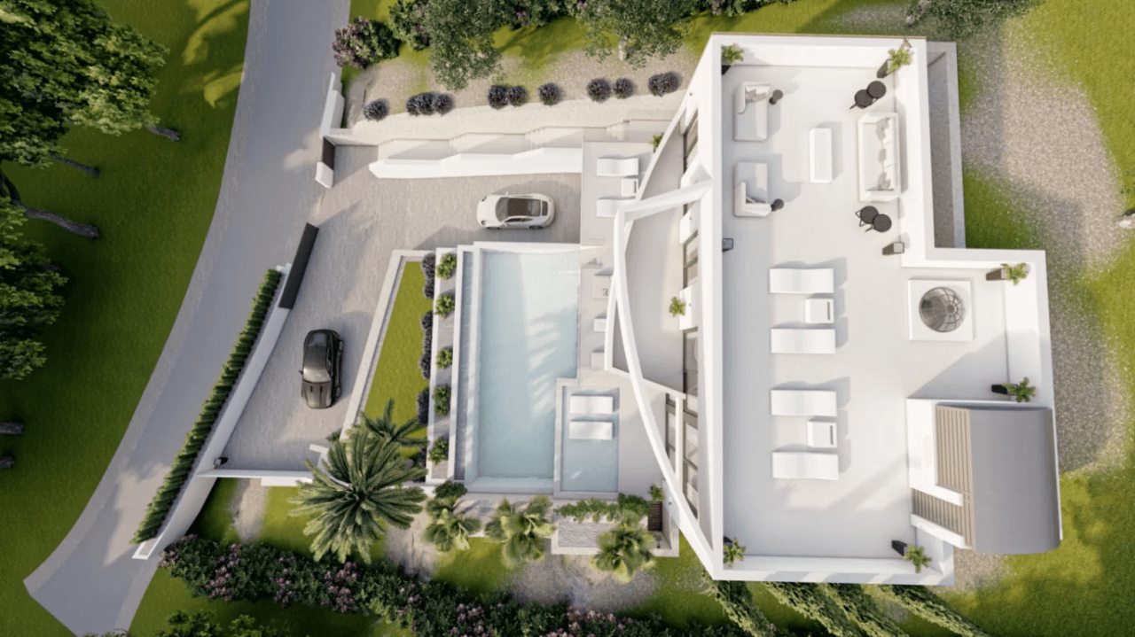 En construction : villa de luxe à Altea