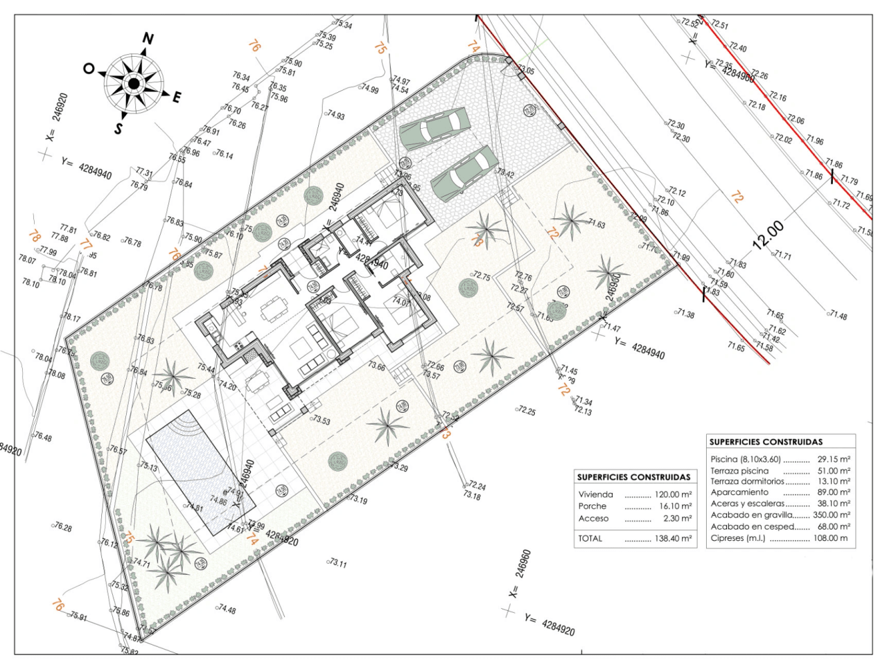 Projet de villa d’un étage à vendre à Benissa