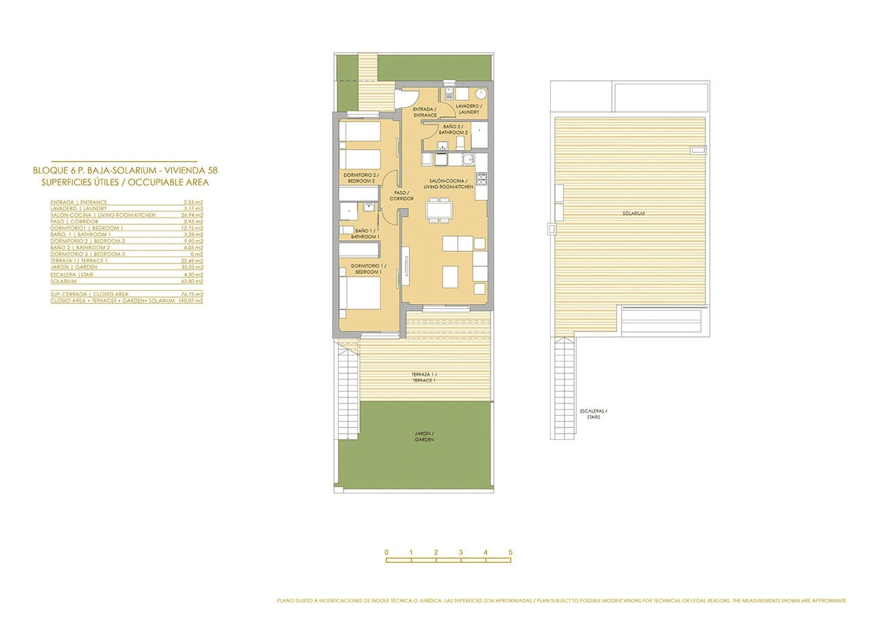 Maisons mitoyennes modernes et confortables 2 chambres dans un complexe de golf