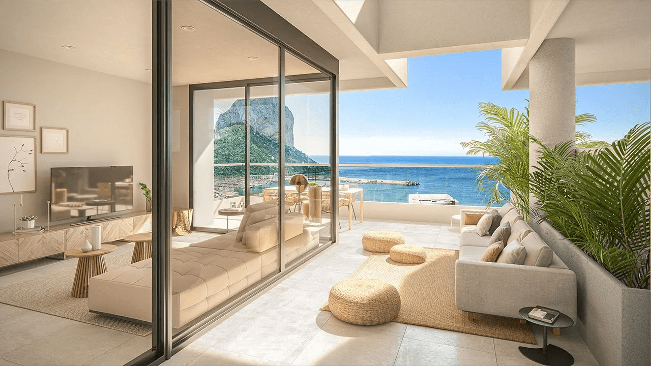 Superbes penthouses avec 3 chambres à coucher, climatisation, espace de stationnement privé, piscine communautaire et vue sur la mer