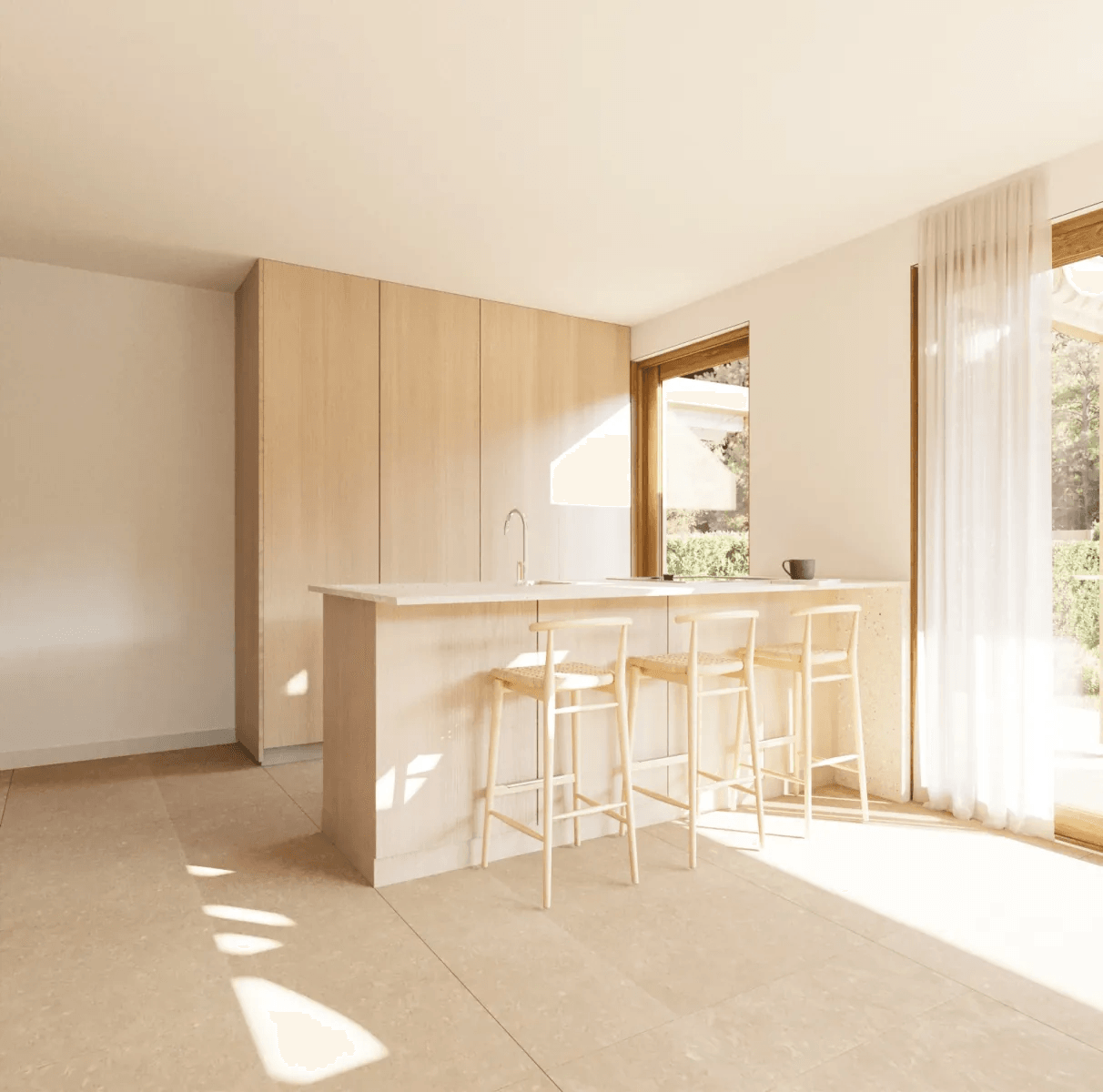 Maison mitoyenne neuve de haute qualité avec 3 chambres et 2 salles de bains à Gata de Gorgos
