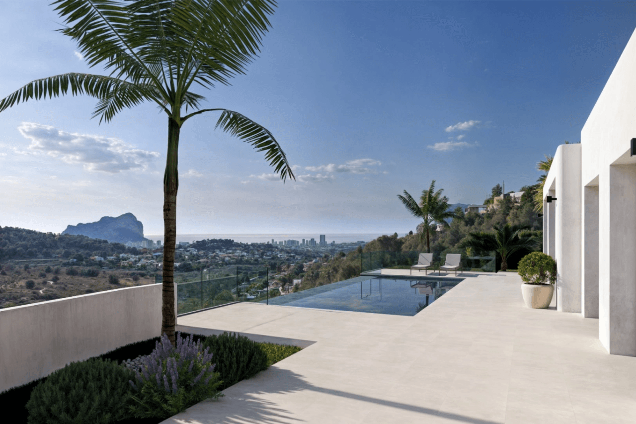Villa individuelle avec finitions luxueuses et vues panoramiques à Calpe