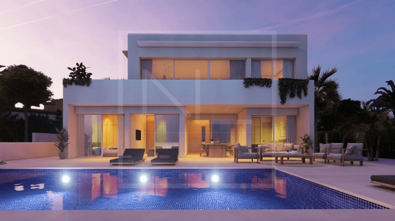 Villa individuelle de 4 chambres et 3 salles de bains à vendre à Benissa Costa