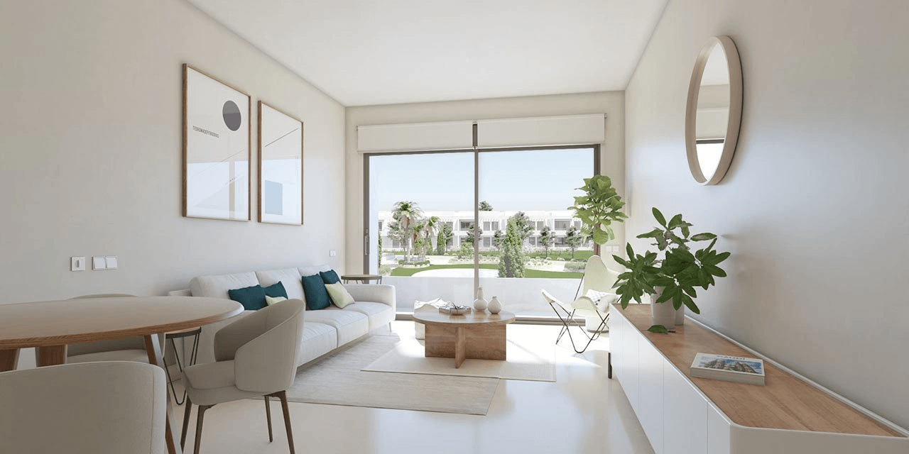 Penthouses modernes de 2 chambres avec piscine communautaire à seulement 250 m de la mer
