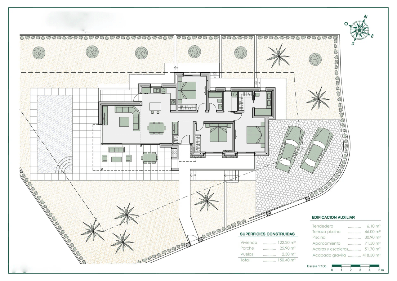 Projet de villa de plain-pied à vendre à Benissa
