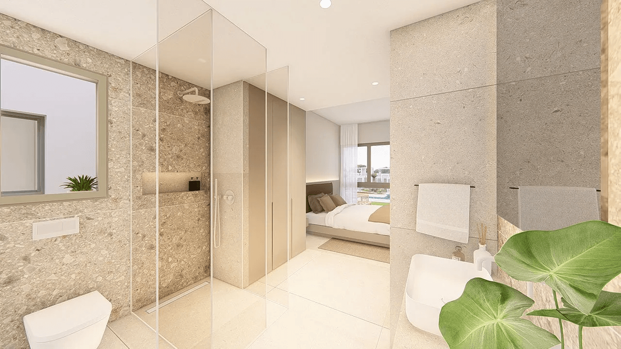 Appartements de 3 chambres y 2 salles de bain dans un complexe privé avec piscine communautaires