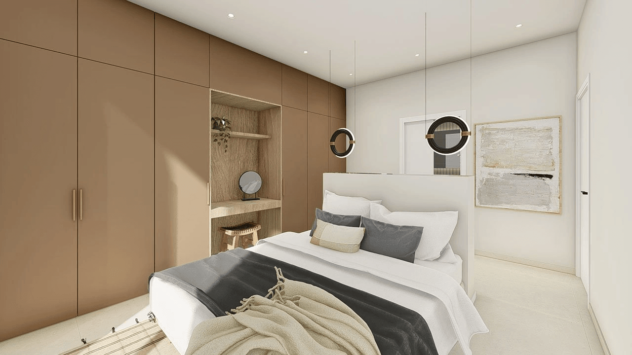 Villas fantastiques et spacieuses avec 4 chambres, 4 salles de bain, W.C., garage, piscine privée et vue sur la mer