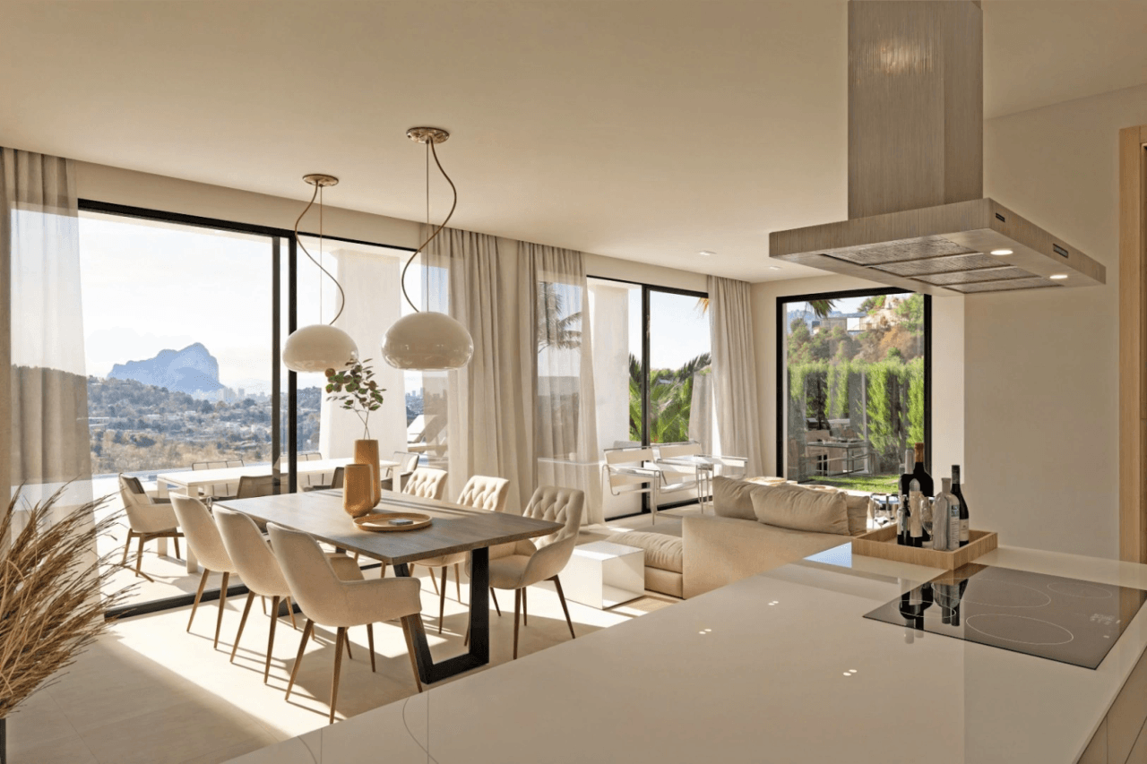 Villa individuelle avec finitions luxueuses et vues panoramiques à Calpe