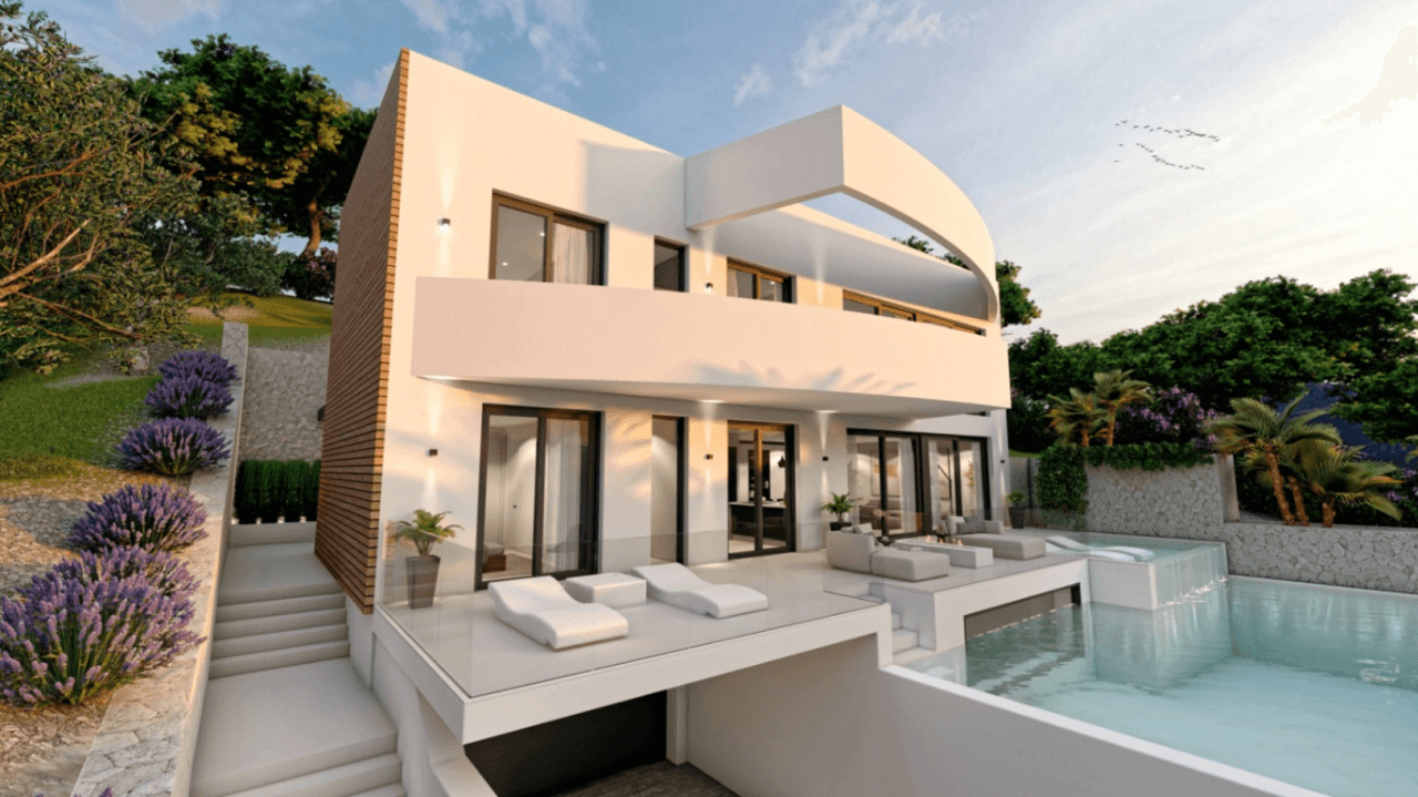 En construction : villa de luxe à Altea
