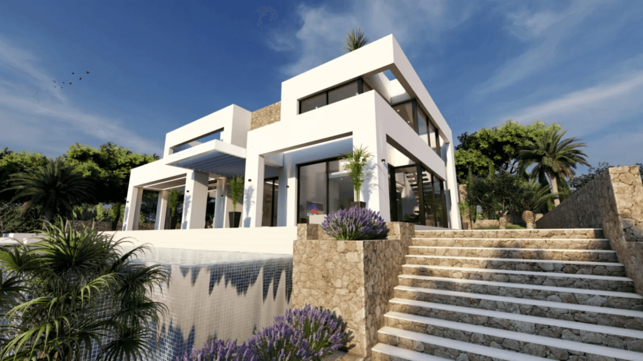 Robusto villa de nueva construcción en venta en Benissa