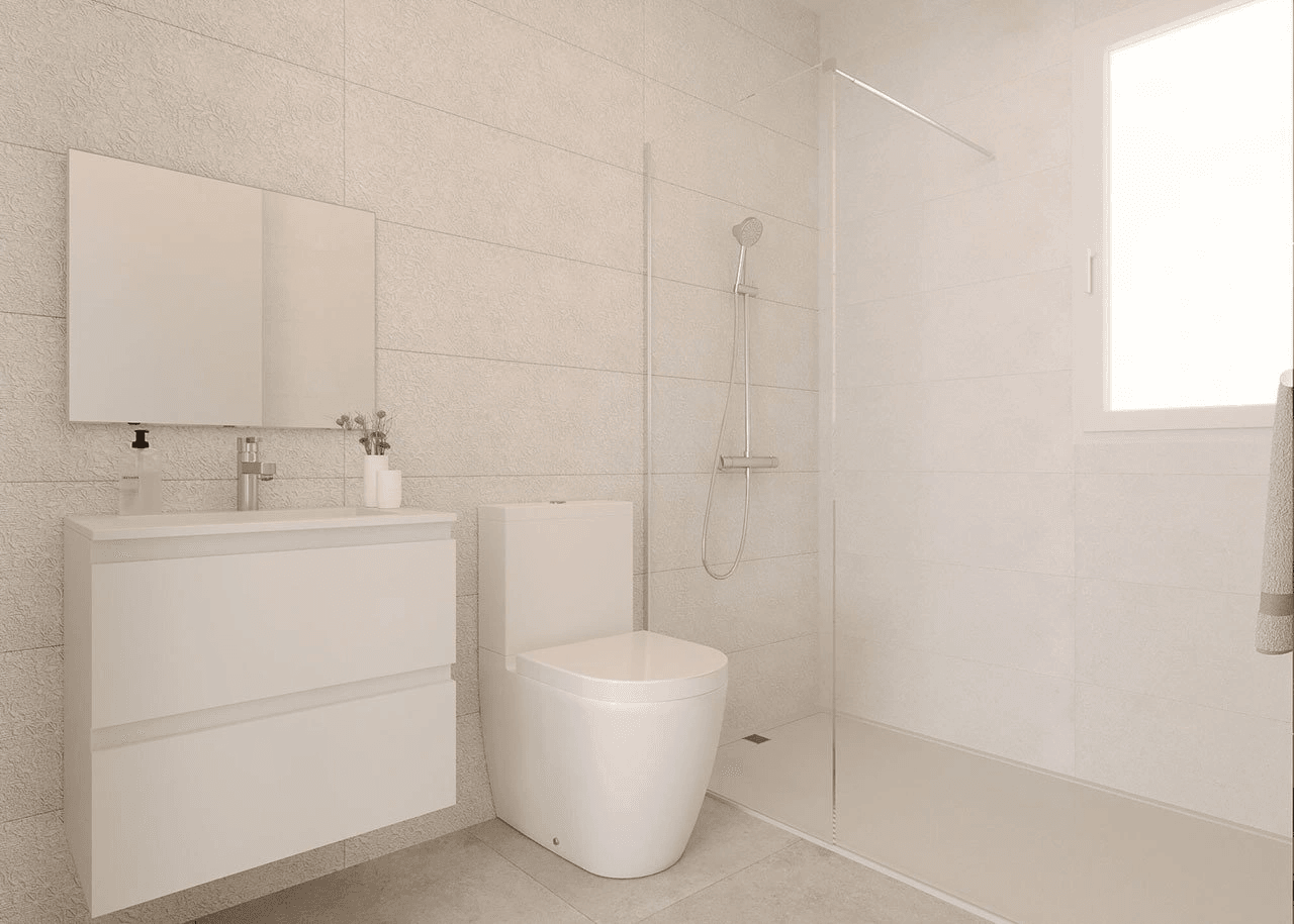 Maisons mitoyennes de 3 chambres à coucher et 2 salles de bain avec W.C. et cave dans un merveilleux complexe à seulement 5 km de la plage