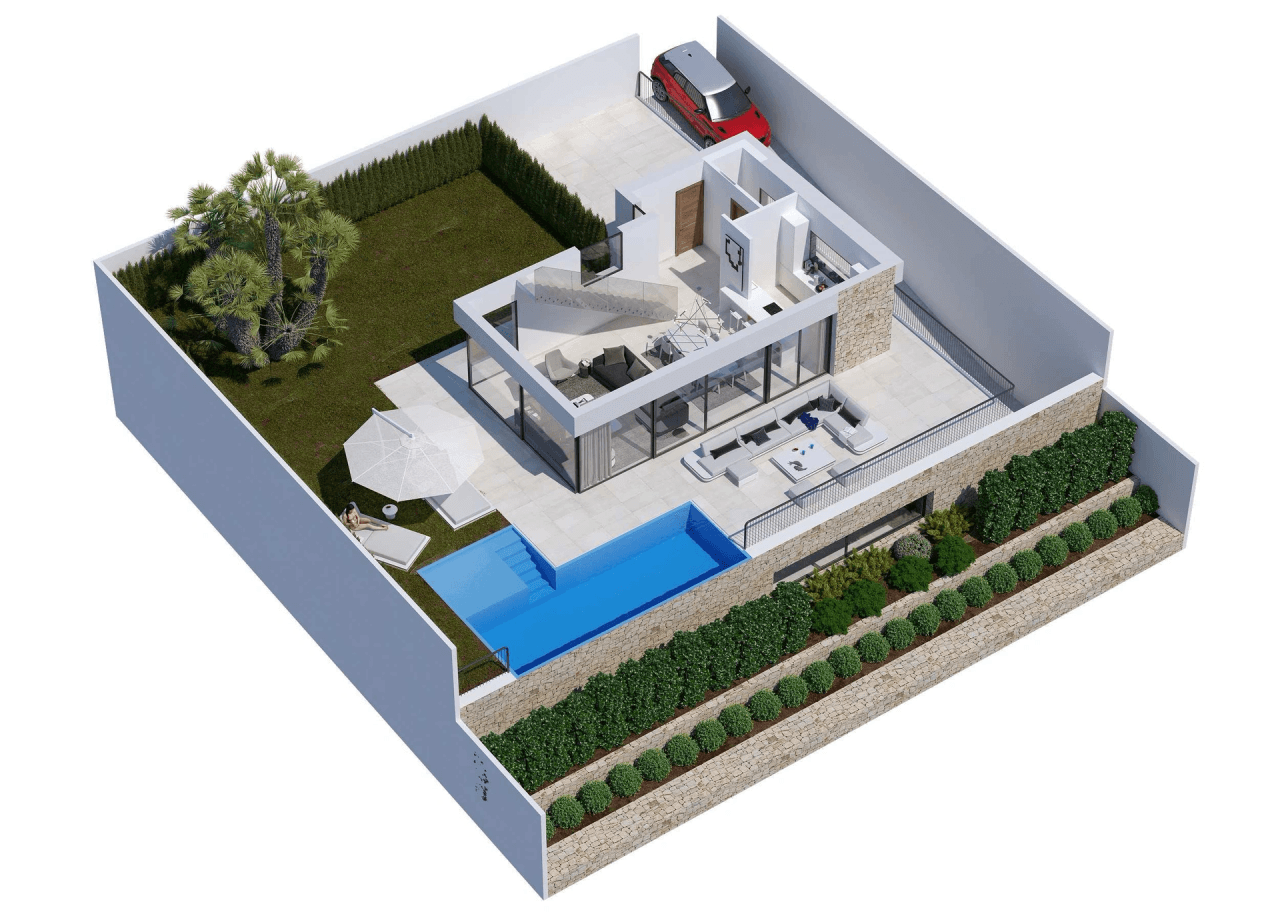 Villa de 3 chambres et 3 salles de bains à Finestrat, Benidorm