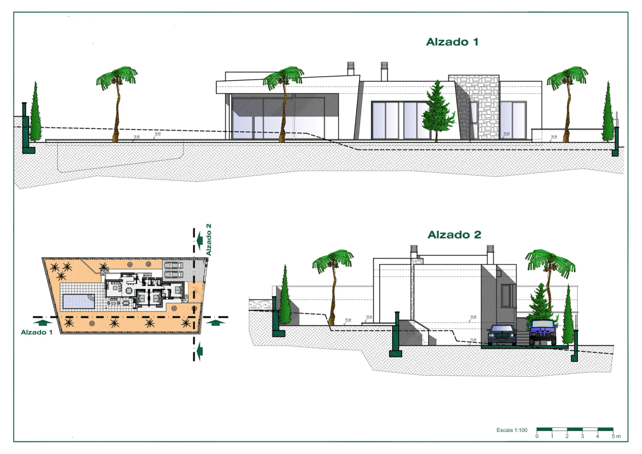 Projet de villa de plain-pied à vendre à Benissa