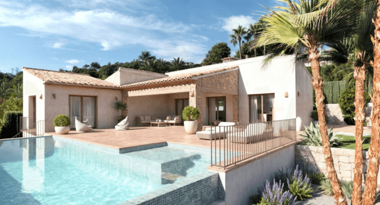 Atemberaubende neue moderne Villa