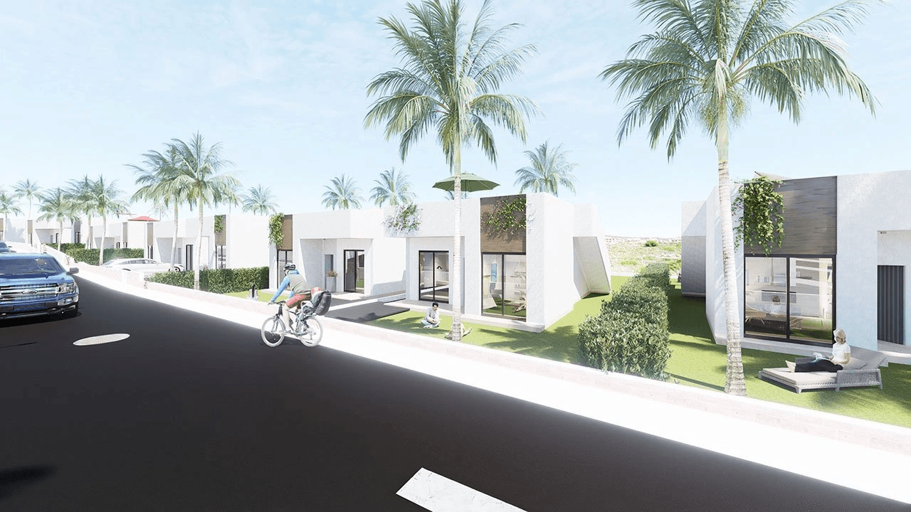 Villas avec 3 chambres, 2 salles de bains et terrasse sur le toit dans un merveilleux complexe de golf