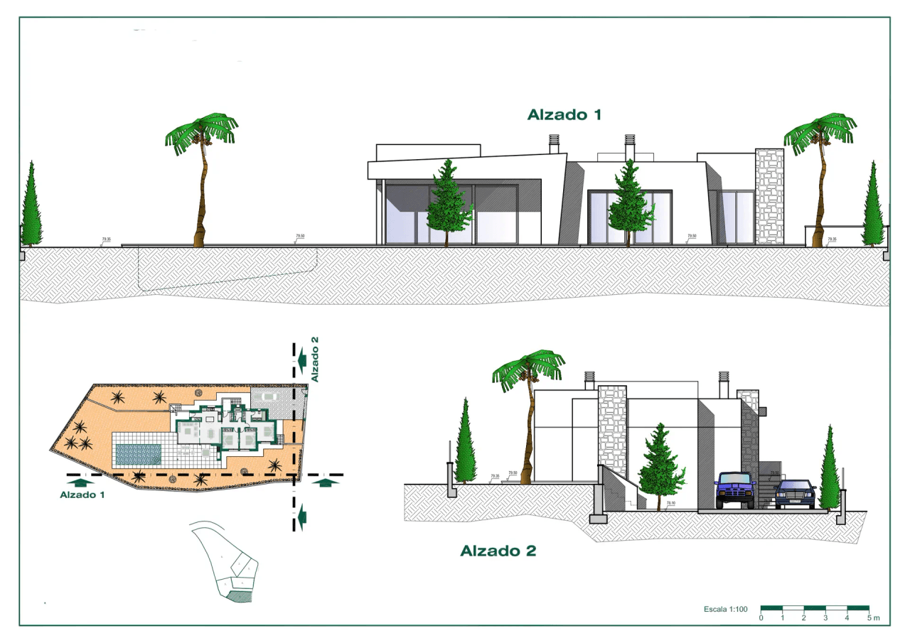 Projet de villa de plain-pied à vendre à Benissa