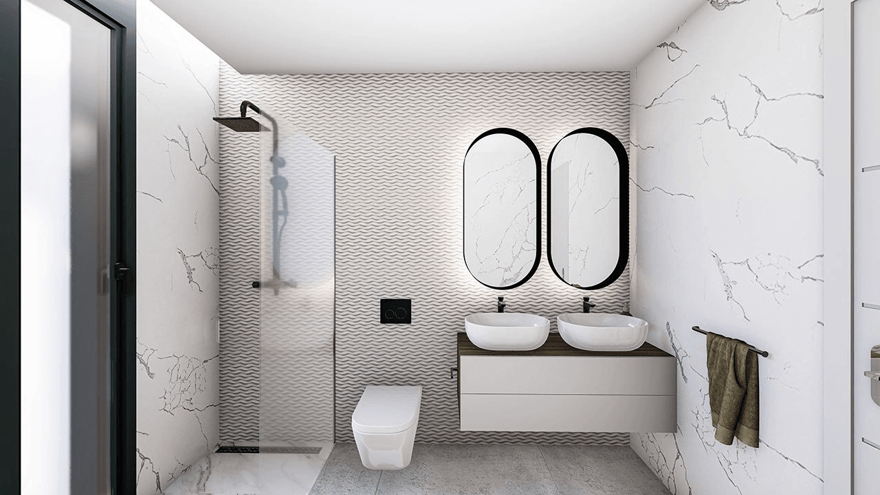 Adosados de 3 dormitorios y 3 baños con solario, parking privado y piscina privada a unos 2,5 km de la playa