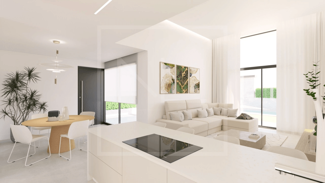 Villas neuves individuelles de 3 chambres, 3 salles de bains à Finestrat