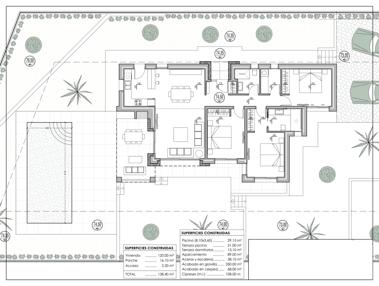 Projet de villa d’un étage à vendre à Benissa