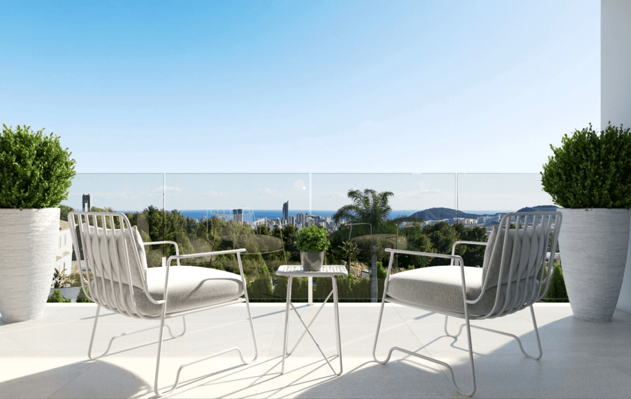 Villa nouvelle construction vue mer à vendre à Finestrat