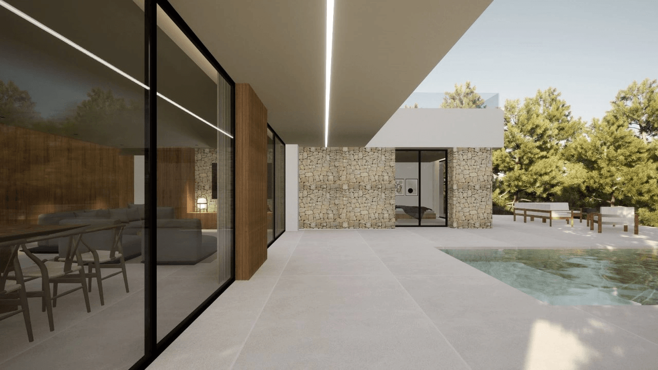 Projet de superbe villa moderne à vendre à Moraira
