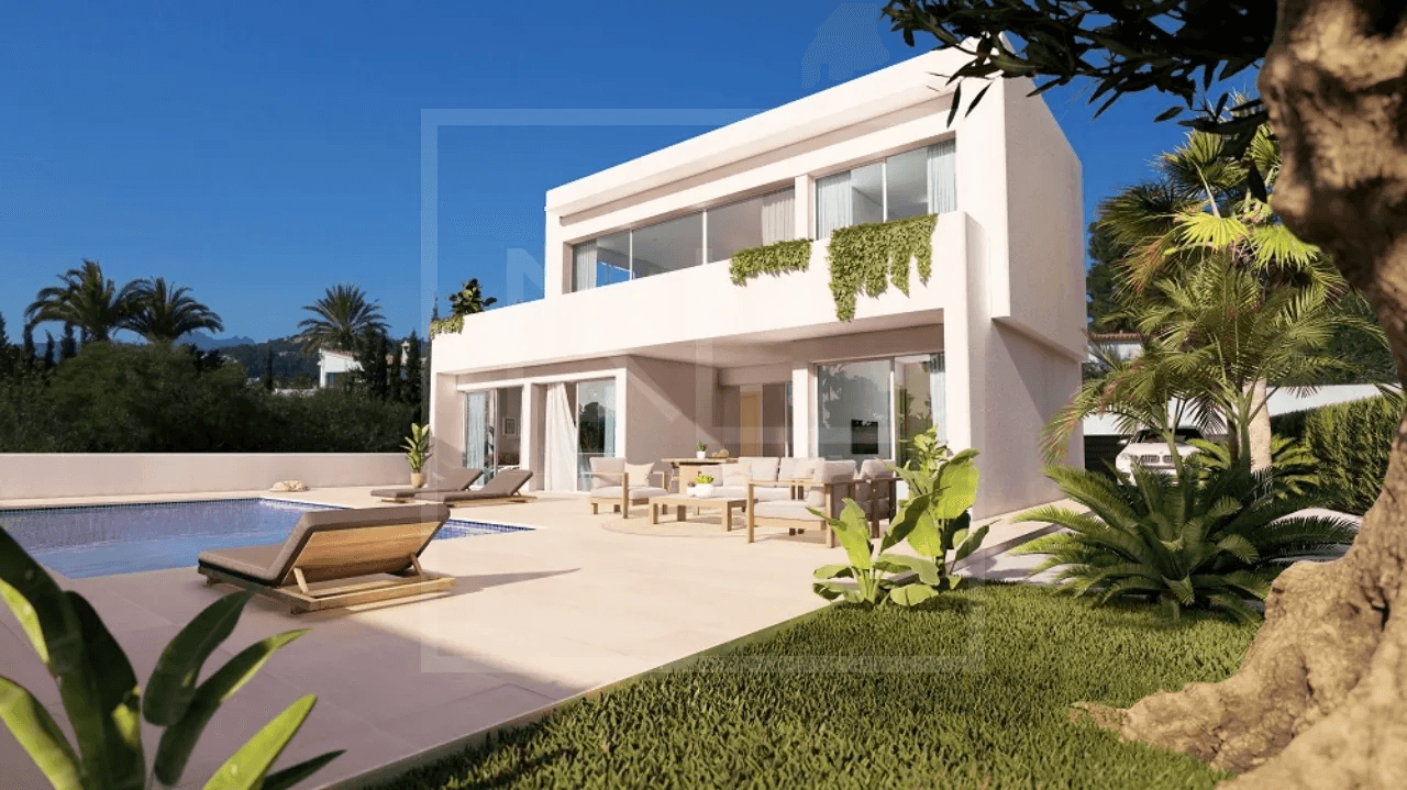 Villa individuelle de 4 chambres et 3 salles de bains à vendre à Benissa Costa
