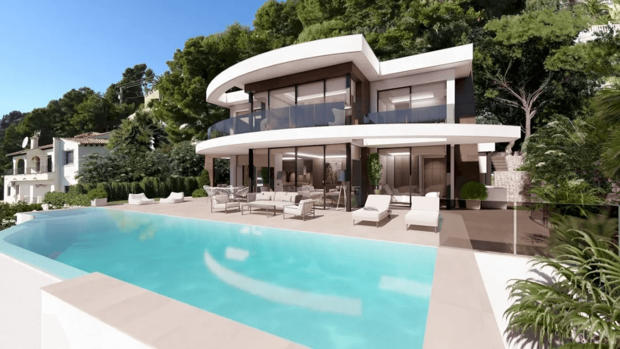 PROYECTO: NUEVO CHALET DE LUJO EN MORAIRA CON VISTAS PANORÁMICAS AL MAR