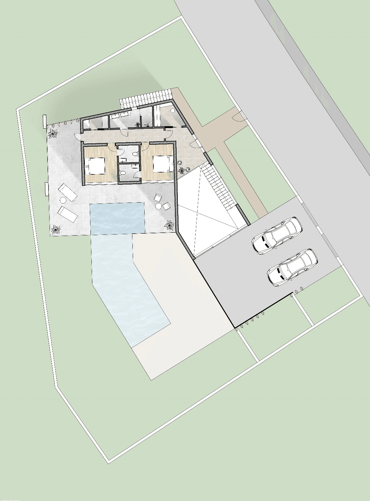 Villa au design moderne avec des vues spectaculaires sur la mer et des caractéristiques luxueuses