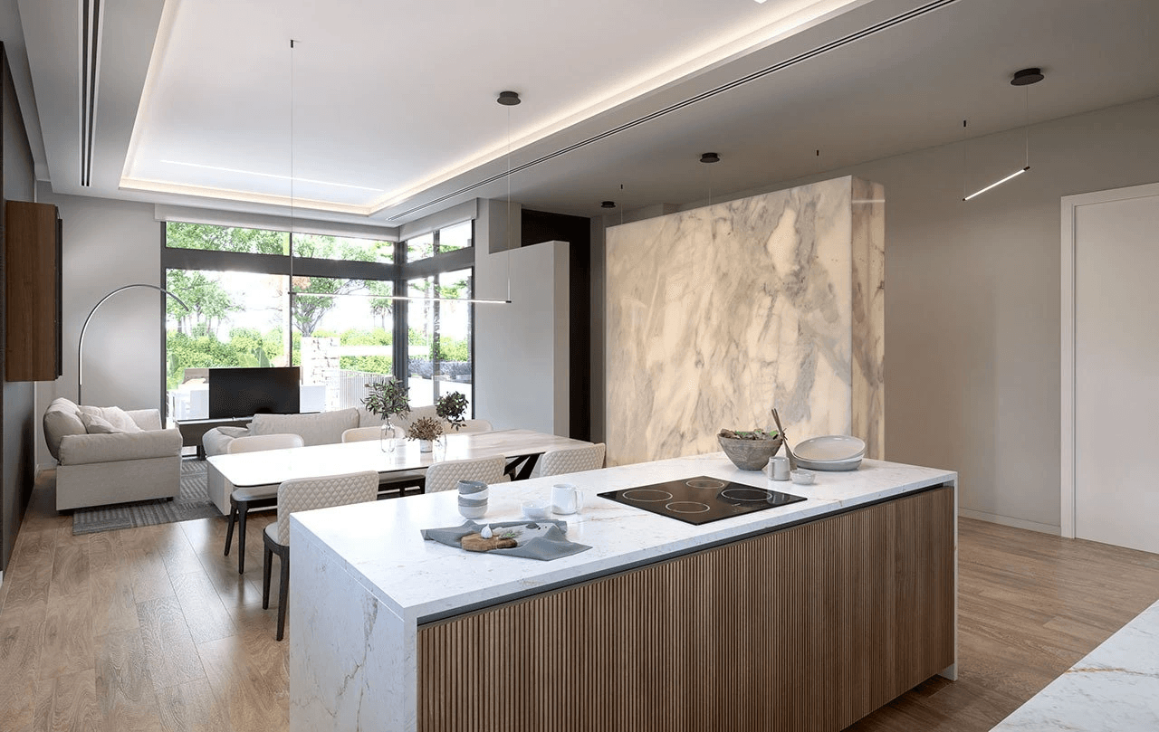 Villas de 3 dormitorios y 2 baños con 2 aseos, sótano, solario, aire acondicionado y piscina privada en el maravilloso Santa Rosalía Resort