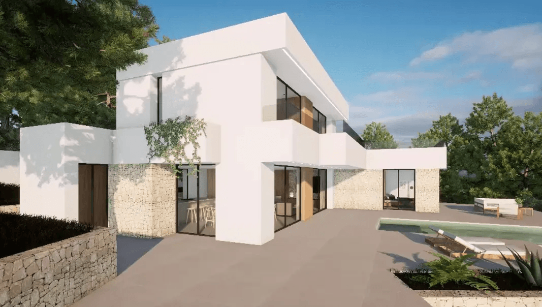 Projet de superbe villa moderne à vendre à Moraira