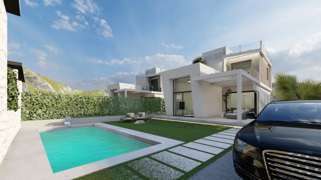 En construction : 22 villas modernes près du golf à Finestrat