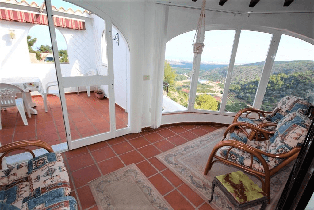 Impressionnantes vues depuis notre ''Villa Paraiso'' à Monte Pego