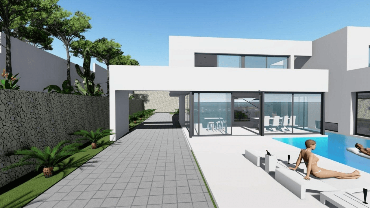 PROJET VILLA AVEC PISCINE À CALPE À VENDRE