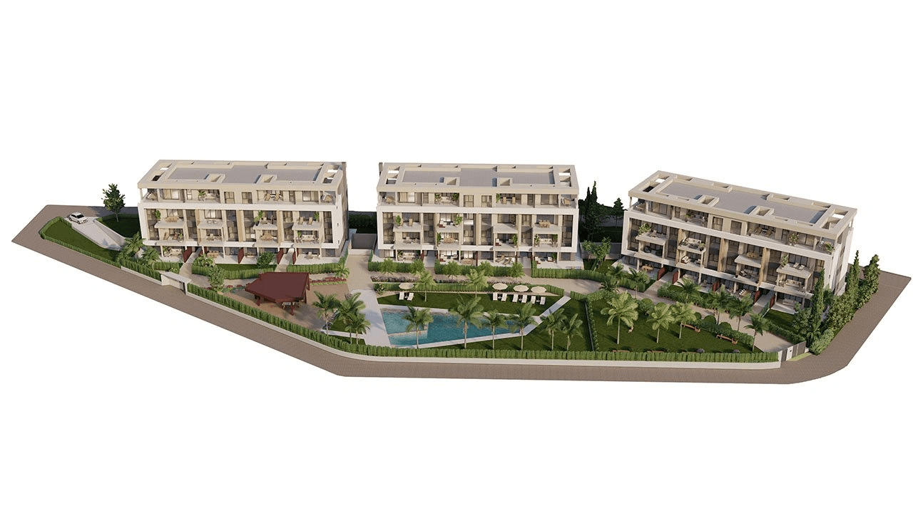 Áticos de 3 dormitorios y 2 baños con parking privado subterráneo y piscina comunitaria en el Santa Rosalía Lake and Life Resort