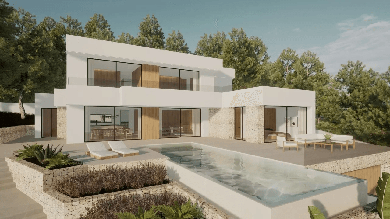 Projet de superbe villa moderne à vendre à Moraira