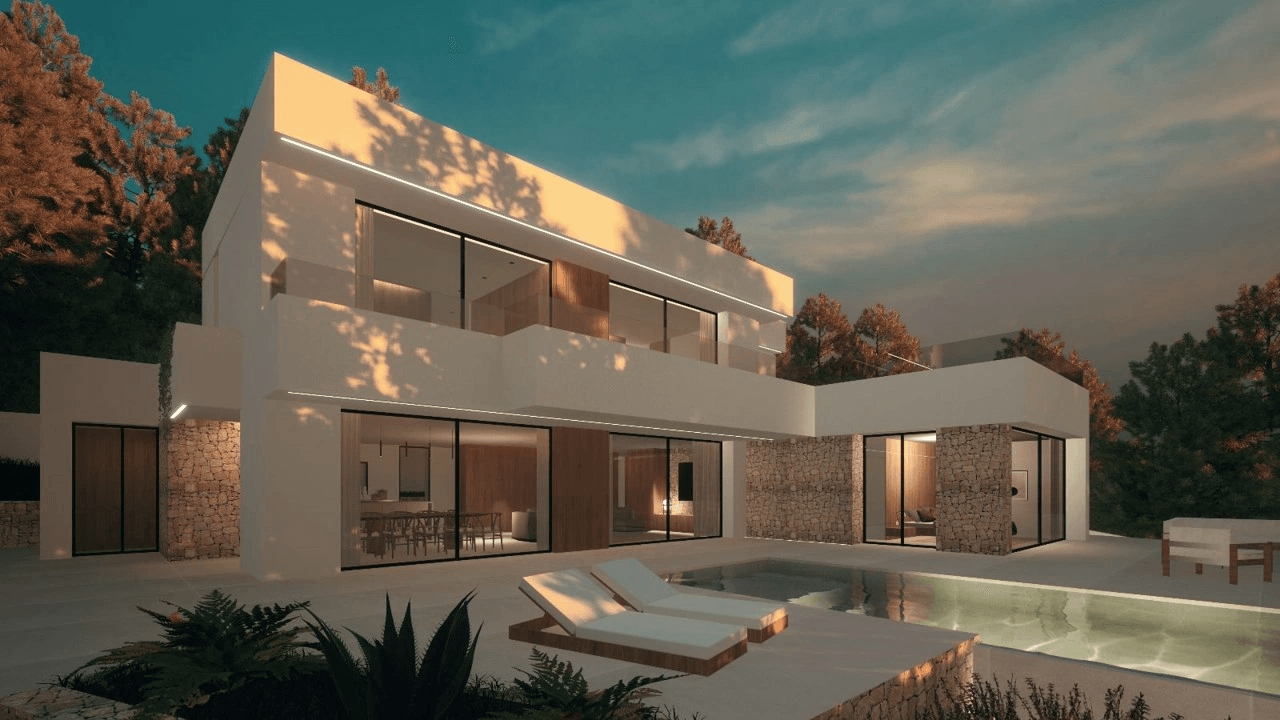 Projet de superbe villa moderne à vendre à Moraira