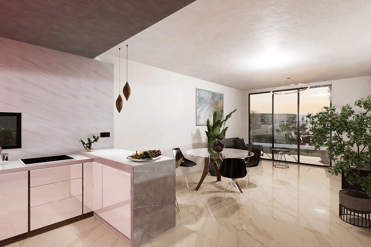 Villas avec 3 chambres, 2 salles de bains et terrasse sur le toit dans un merveilleux complexe de golf