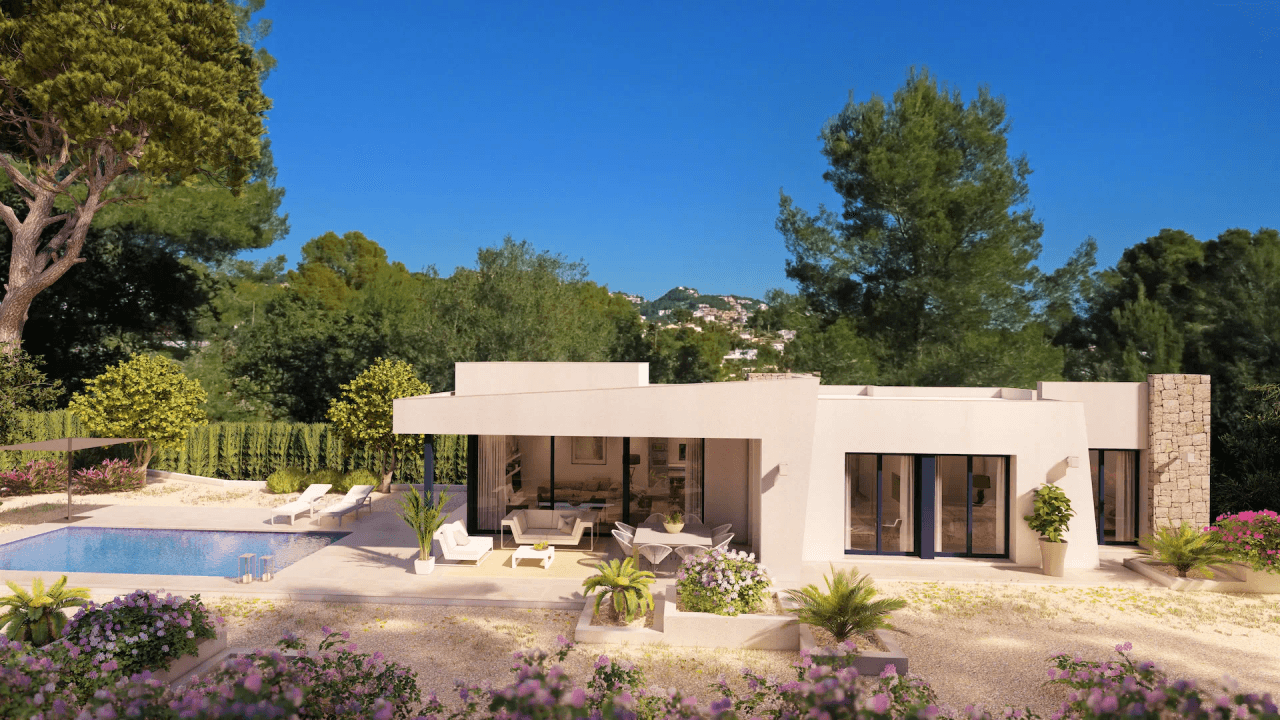 Projet de villa de plain-pied à vendre à Benissa
