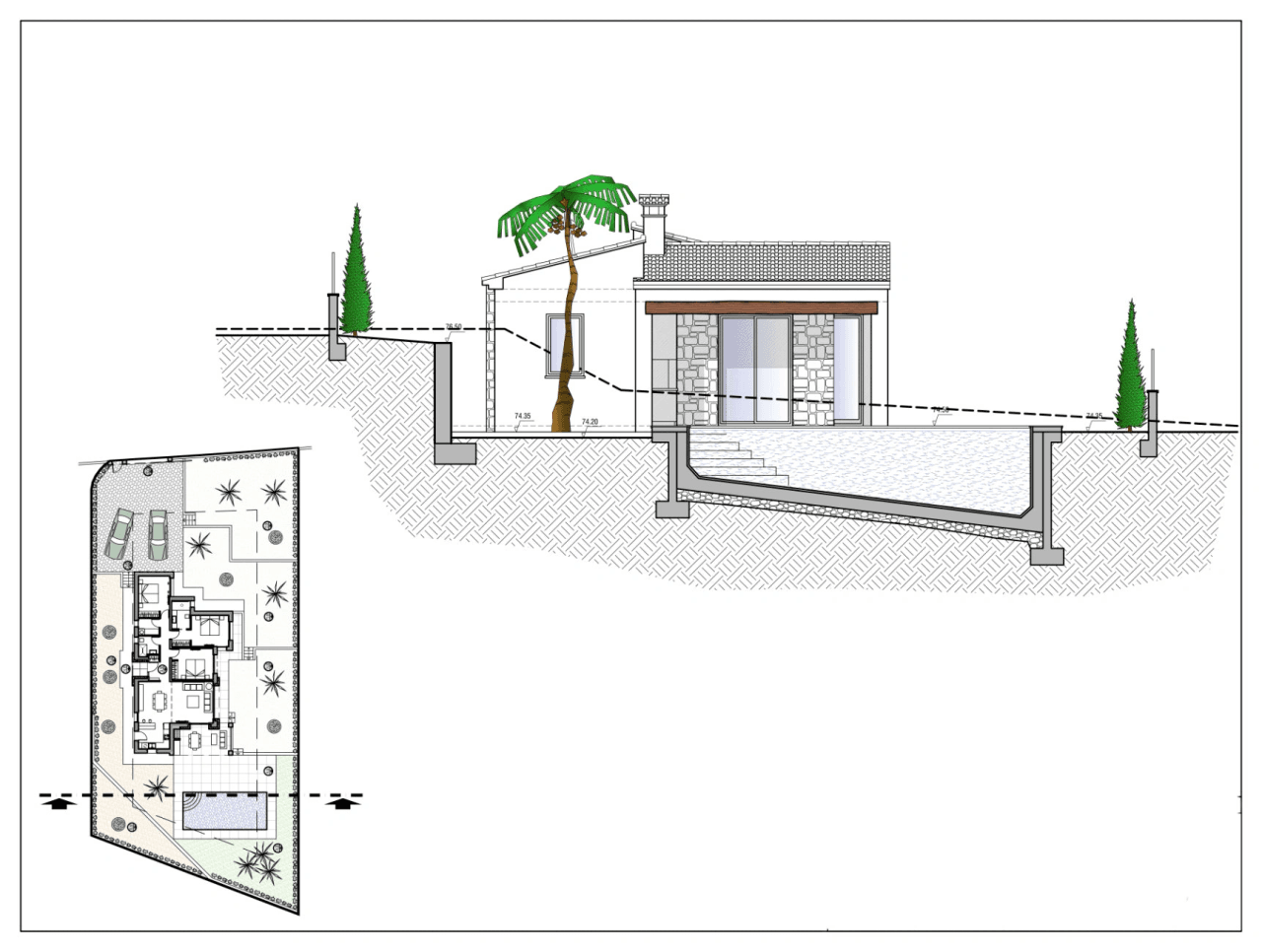 Projet de villa d’un étage à vendre à Benissa