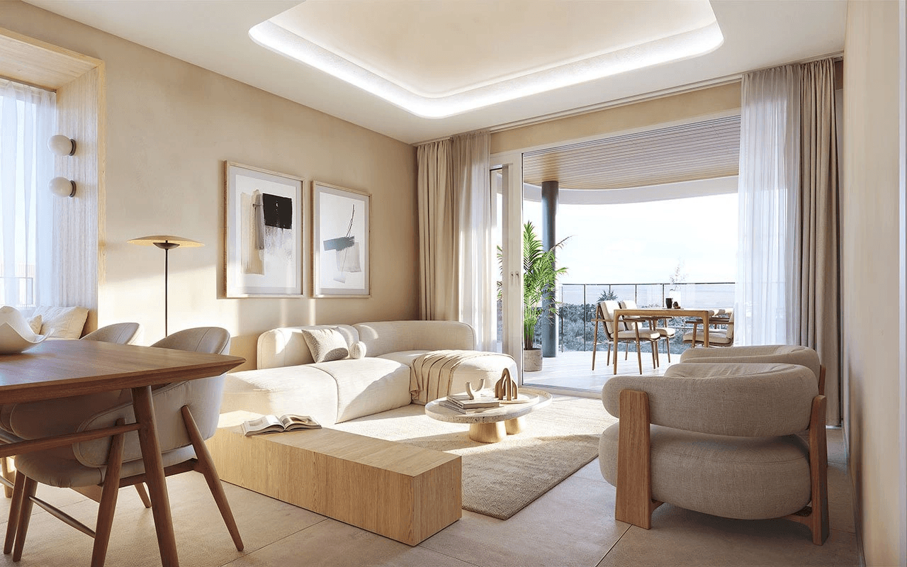 Penthouses avec 3 chambres, 2 salles de bain, terrasse sur le toit et piscine communautaire