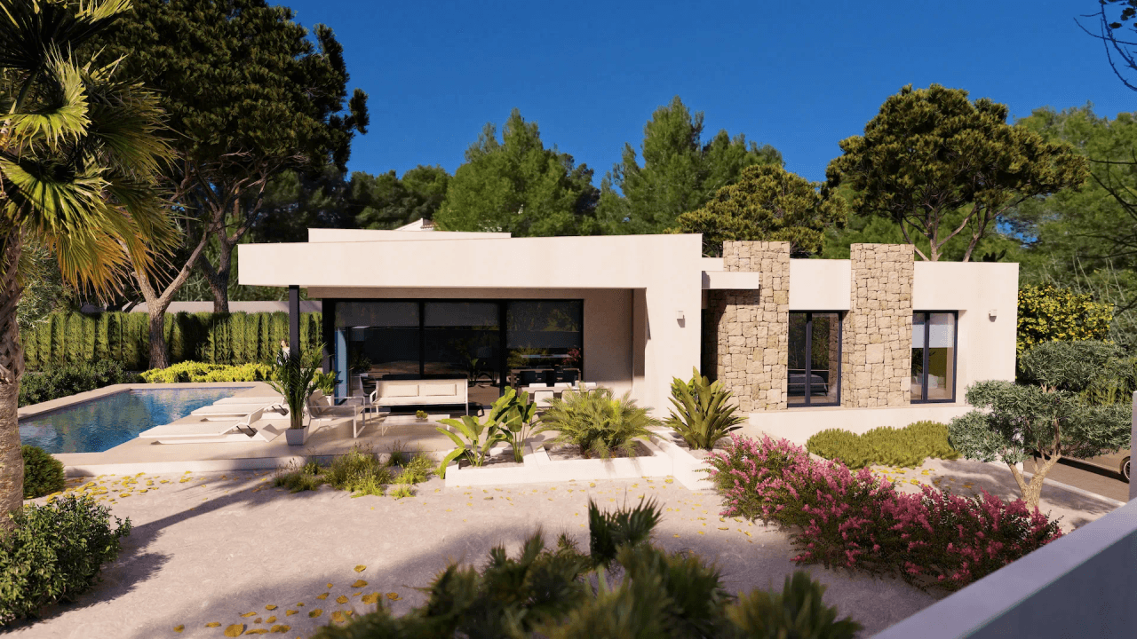 Projet de villa de plain-pied à vendre à Benissa