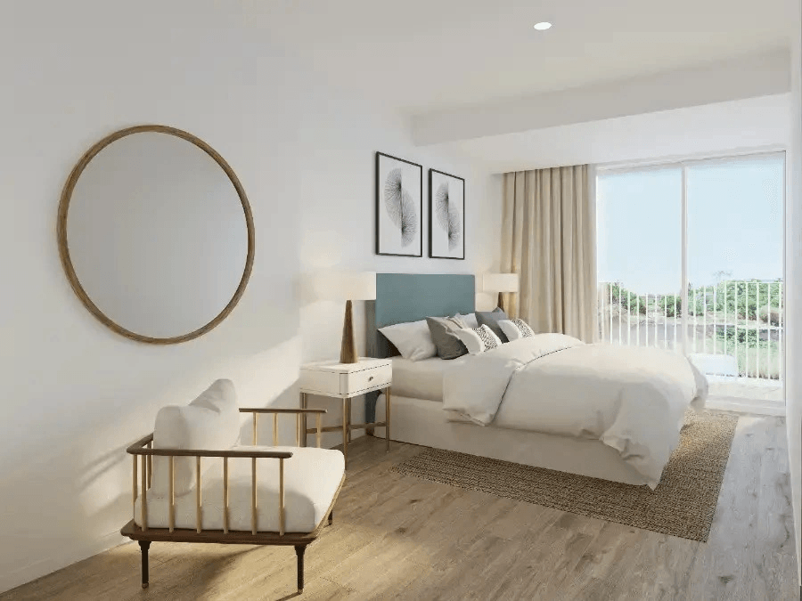 Appartement neuf exclusif de 3 chambres avec piscine, place de garage et débarras