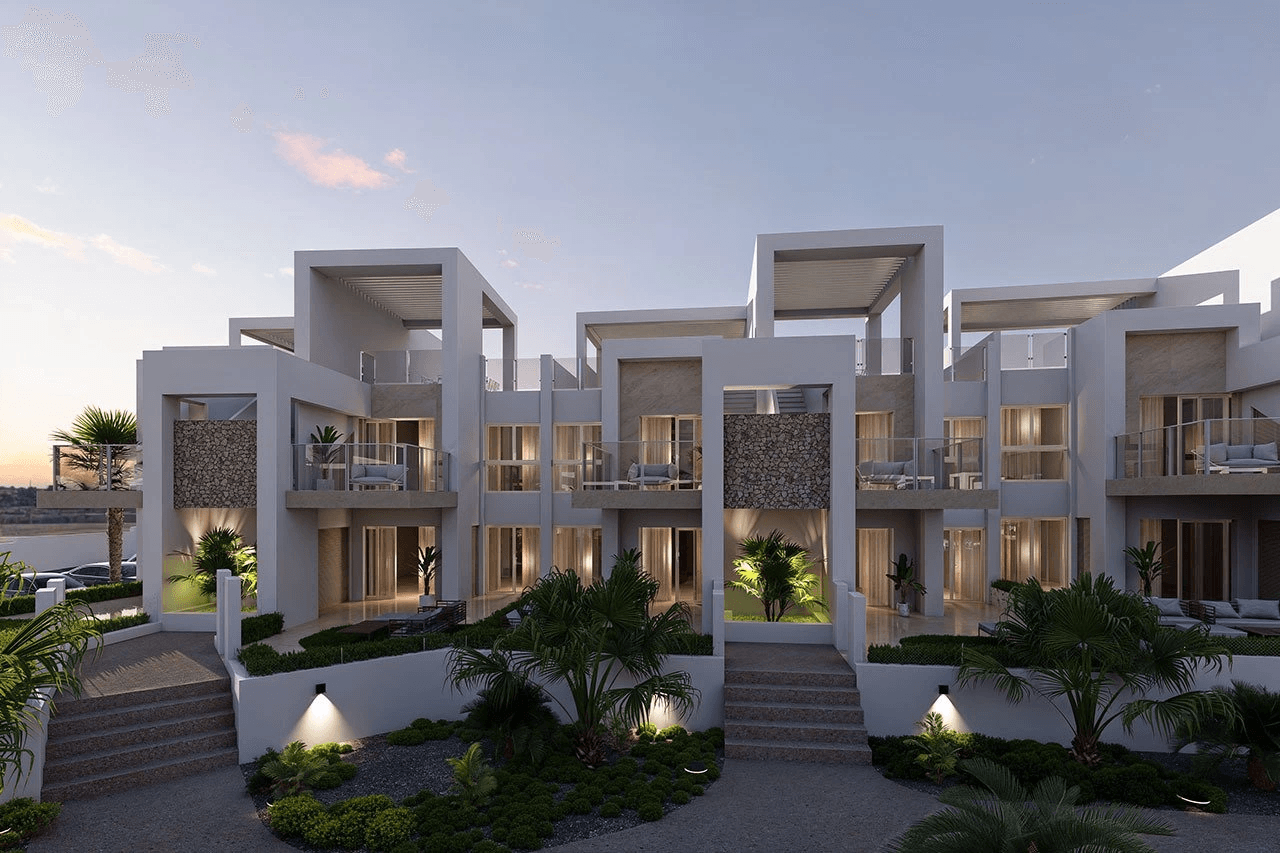 Penthouses de 2 chambres y 2 salles de bain dans un complexe privé avec piscine communautaires