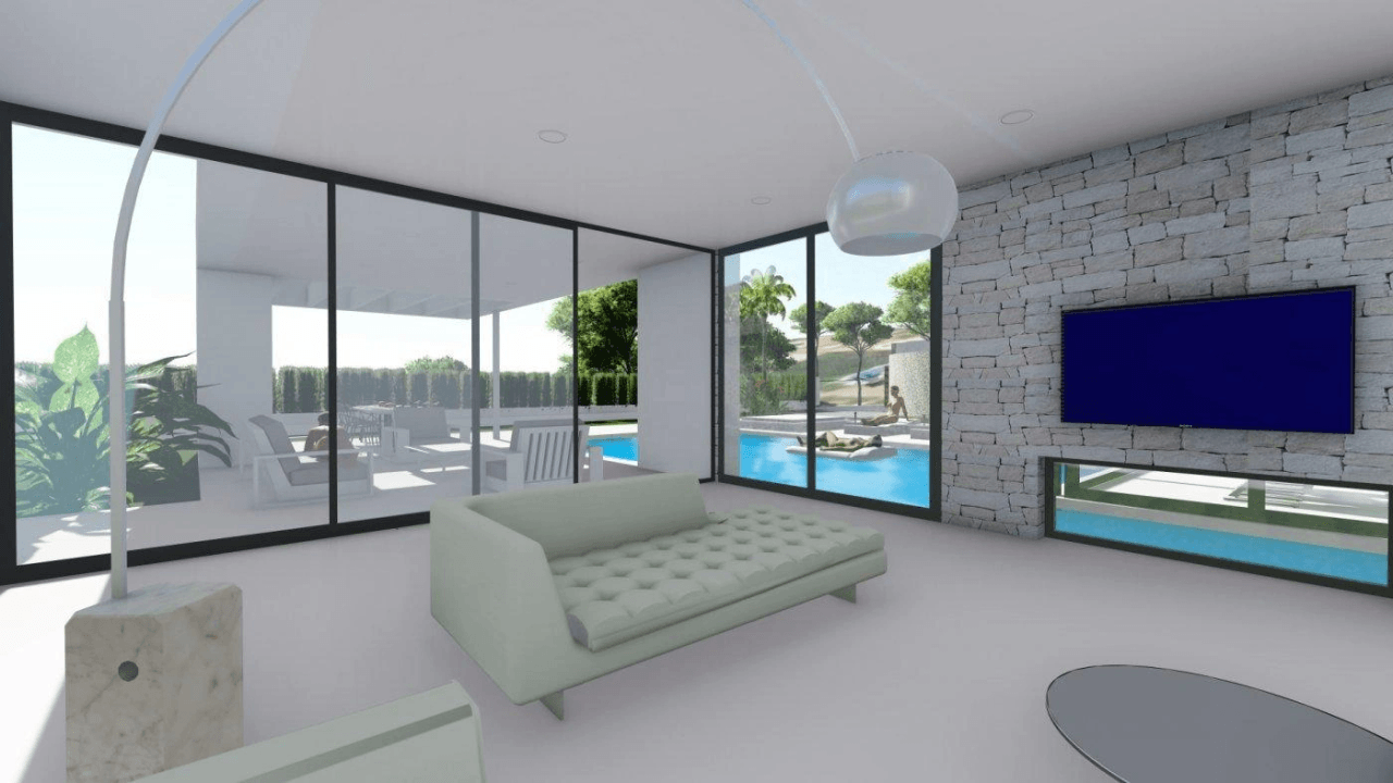 PROJET VILLA AVEC PISCINE À CALPE À VENDRE