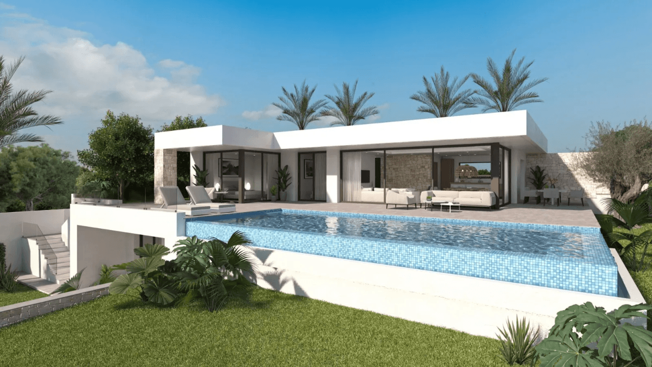 Fantastisch project op een perceel met uitzicht op zee in Denia