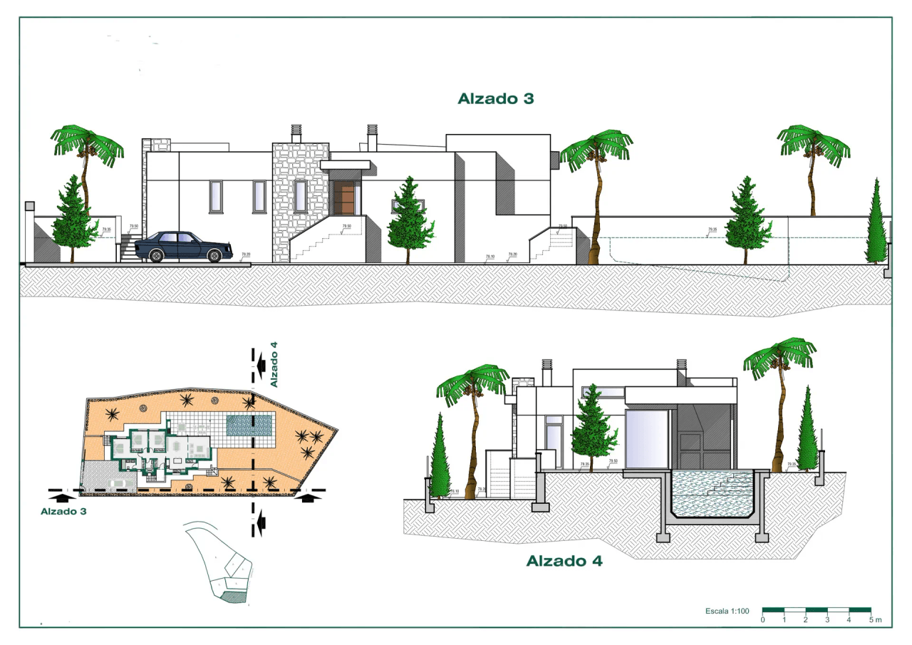 Projet de villa de plain-pied à vendre à Benissa